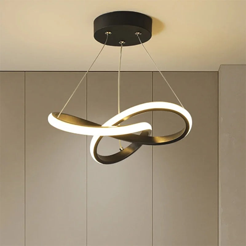 DARHYN Modern LED Pendant Light Creative Hanging Light Irregular Streamlined Design Suitable For Indoor Lighting In Restaurants