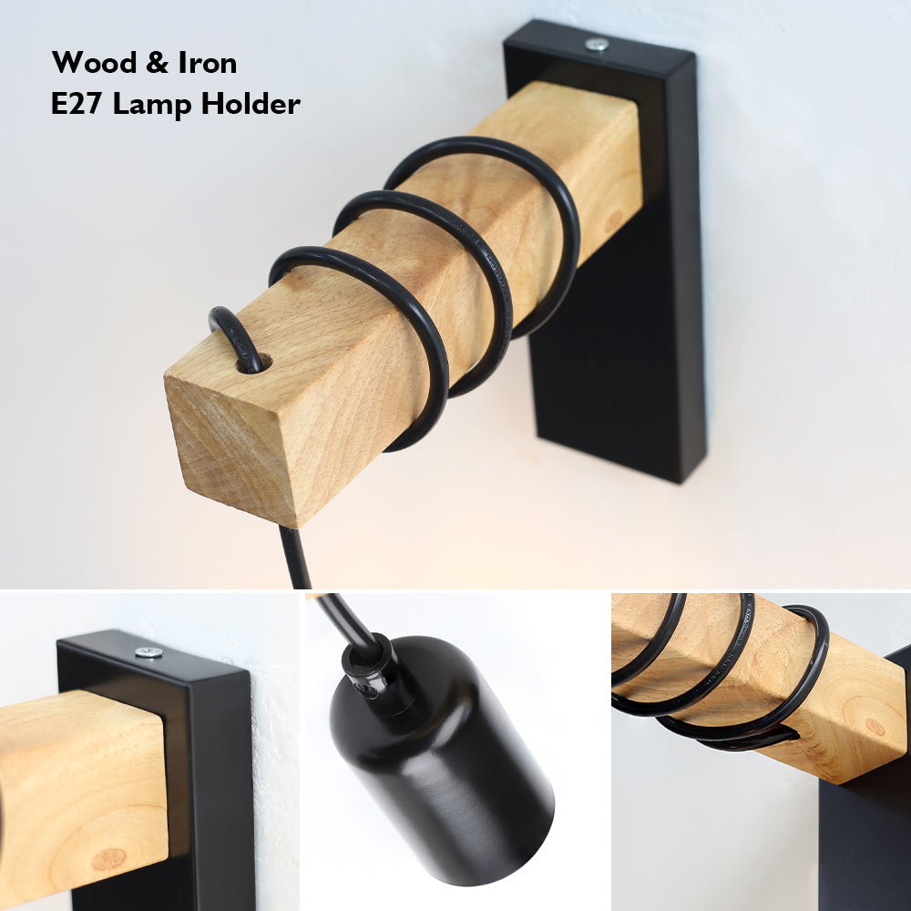 LED Wall light Sconces Fixtures 110V/220V E27 Iron Retro LED Wall Lamps Indoor Lamp Kitchen Bedside Living Room Bedside Lamp